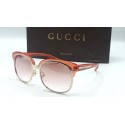 Gucci 4241 occhiali da sole donna Made in Italy colore rosa trasparente oro